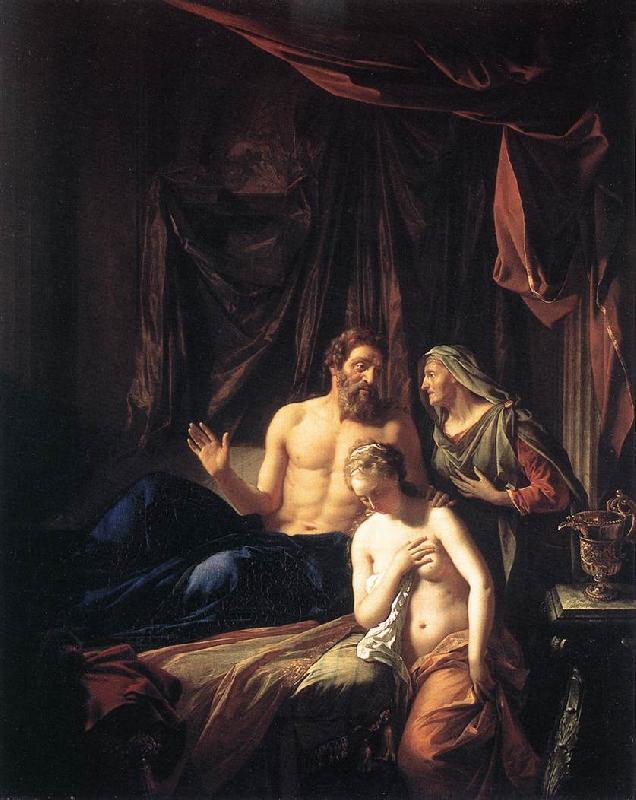 WERFF, Adriaen van der Sarah Presenting Hagar to Abraham oil painting image